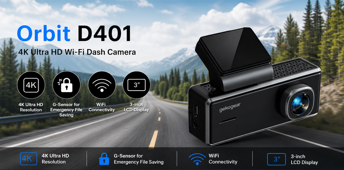 Orbit 401 4K Dash Cam with Wifi App Acess