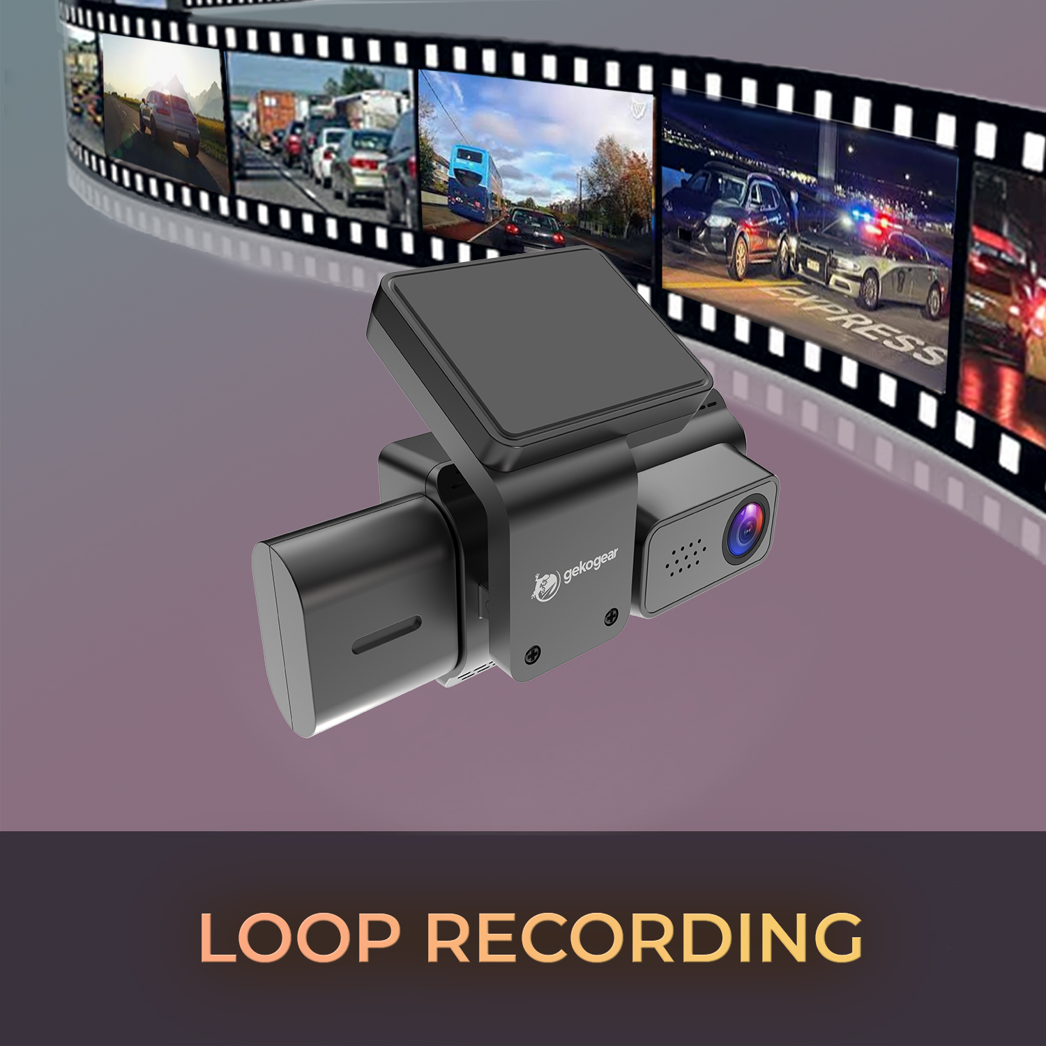 3 Channel 4K Dash Cam with GPS and App Access